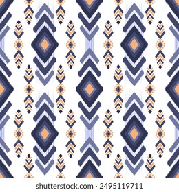 Motif ethnic ikat seamless, colorful ikat fabric pattern, ikat for background design,  design for wrapping,
silk, scarf, background, textile, carpet, rug,
texture, hand-draw, bed sheets, mobile cases,