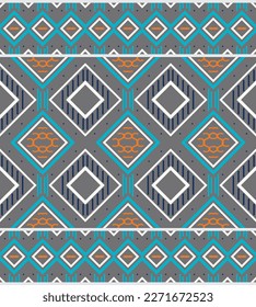 Motif Ethnic seamless Pattern embroidery background. geometric ethnic oriental pattern traditional. Ethnic Aztec style abstract vector illustration. design for print texture,fabric,saree,sari,carpet.