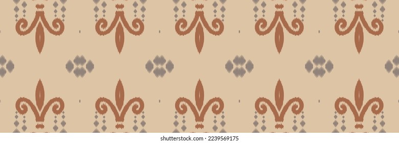 Motif Filipino ikat batik textile seamless pattern digital vector design for Print saree Kurti Borneo Fabric border brush symbols swatches designer