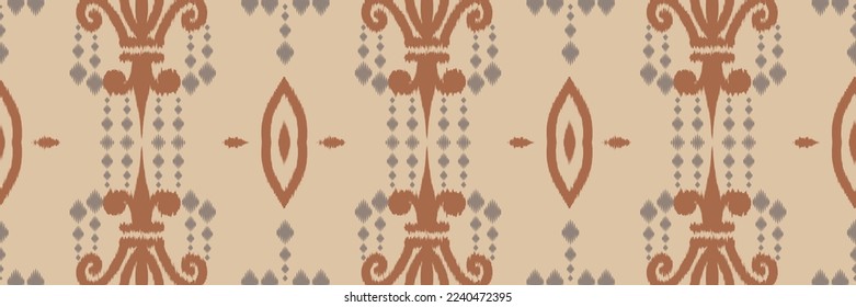 Motif Filipino ikat batik textile seamless pattern digital vector design for Print saree Kurti Borneo Fabric border brush symbols swatches designer
