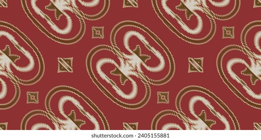 Motif Folklore-Muster Seamless Australian Aborigine-Muster Motif Stickerei, Ikat Stickerei Vektordesign für Print australische Vorhang Muster geometrische Kissen Modell Kurti Mughal Blumen