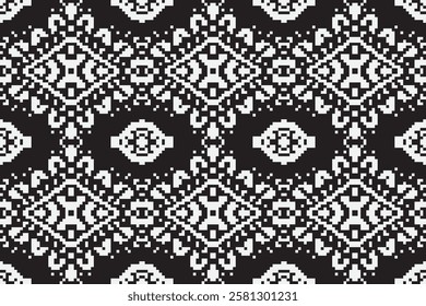 Motif folklore pattern Seamless Australian aboriginal pattern Motif embroidery, Pixel Ikat embroidery vector Design for Print egyptian hieroglyphs tibetan geo pattern