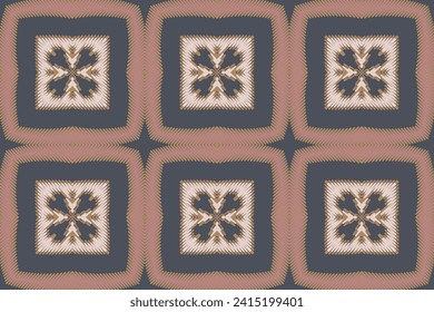 Motif folklore pattern Seamless Bandana print silk Motif embroidery, Ikat embroidery vector Design for Print figure tribal ink on cloth patola sari