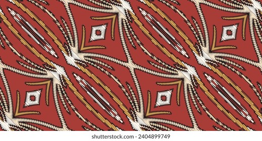 Motif folklore pattern Seamless Native American, Motif embroidery, Ikat embroidery vector Design for Print jacquard slavic pattern folklore pattern kente arabesque