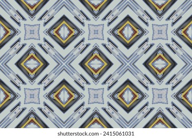 Motif folklore patrón Seamless Scandinavivy Motif embroidery, Ikat embroidery vector Design for Print indonesian batik motif bordado kurta mughal nativa americana