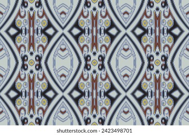 Motif folklore pattern Seamless Scandinavian pattern Motif embroidery, Ikat embroidery vector Design for Print endless arabesque cloth dupatta shawl bandana print silk kurta men