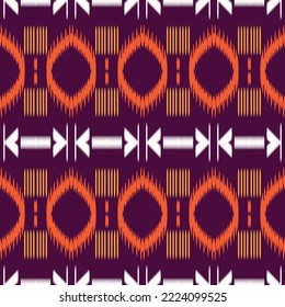Motif ikat batik textile seamless pattern digital vector design for Print saree Kurti Borneo Fabric border brush symbols swatches stylish