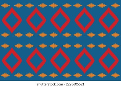 Motif ikat damask tribal background Borneo Scandinavian Batik bohemian texture digital vector design for Print saree kurti Fabric brush symbols swatches
