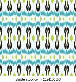 Motif ikat floral batik textile seamless pattern digital vector design for Print saree Kurti Borneo Fabric border brush symbols swatches stylish