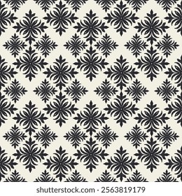 Motif Ikat floral design pattern on white background vector illustration.Ikat ethnic oriental embroidery.Aztec style. Design for texture, fabric, clothing, wrapping, decoration, print, or rug.