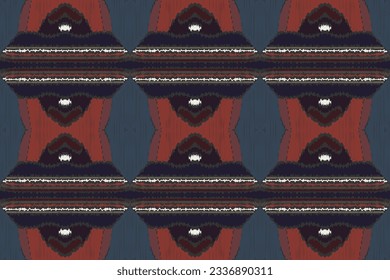 Motif Ikat Floral Paisley Embroidery Background. Ikat Frame Geometric Ethnic Oriental Pattern traditional.aztec Style Abstract Vector illustration.design Texture,fabric,clothing,wrapping,sarong.