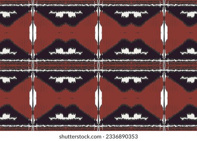 Motif Ikat Floral Paisley Embroidery Background. Ikat Aztec Geometric Ethnic Oriental Pattern Traditional. Ikat Aztec Style Abstract Design for Print Texture,fabric,saree,sari,carpet.