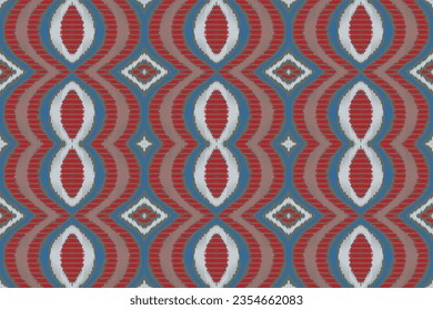 Motif Ikat Floral Paisley Embroidery Background. Ikat Texture Geometric Ethnic Oriental Pattern traditional.aztec Style Abstract Vector design for Texture,fabric,clothing,wrapping,sarong.
