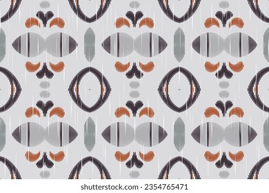 Motif Ikat Floral Paisley Embroidery Background. Ikat Texture Geometric Ethnic Oriental Pattern traditional.aztec Style Abstract Vector design for Texture,fabric,clothing,wrapping,sarong.