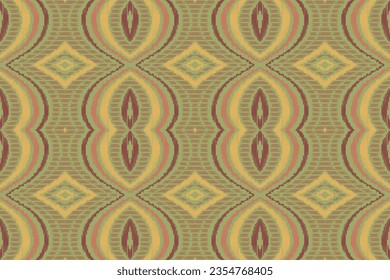 Motif Ikat Floral Paisley Embroidery Background. Ikat Texture Geometric Ethnic Oriental Pattern traditional.aztec Style Abstract Vector design for Texture,fabric,clothing,wrapping,sarong.