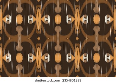 Motif Ikat Floral Paisley Embroidery Background. Ikat Texture Geometric Ethnic Oriental Pattern traditional.aztec Style Abstract Vector design for Texture,fabric,clothing,wrapping,sarong.