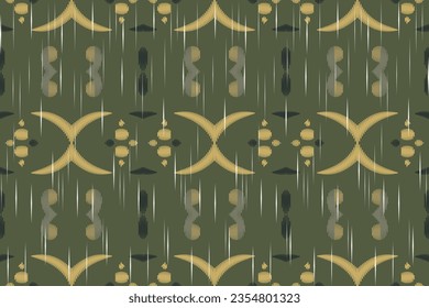 Motif Ikat Floral Paisley Embroidery Background. Ikat Texture Geometric Ethnic Oriental Pattern traditional.aztec Style Abstract Vector design for Texture,fabric,clothing,wrapping,sarong.