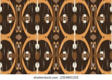 Motif Ikat Floral Paisley Embroidery Background. Ikat Texture Geometric Ethnic Oriental Pattern traditional.aztec Style Abstract Vector design for Texture,fabric,clothing,wrapping,sarong.