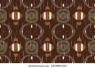 Motif Ikat Floral Paisley Embroidery Background. Ikat Texture Geometric Ethnic Oriental Pattern traditional.aztec Style Abstract Vector design for Texture,fabric,clothing,wrapping,sarong.