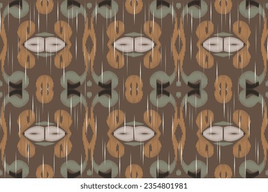 Motif Ikat Floral Paisley Embroidery Background. Ikat Texture Geometric Ethnic Oriental Pattern traditional.aztec Style Abstract Vector design for Texture,fabric,clothing,wrapping,sarong.
