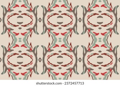 Motif Ikat Floral Paisley Embroidery Background. Ikat Print Geometric Ethnic Oriental Pattern Traditional. Ikat Aztec Style Abstract Design for Print Texture,fabric,saree,sari,carpet.