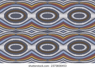 Motif Ikat Floral Paisley Embroidery Background. Ikat Texture Geometric Ethnic Oriental Pattern traditional.aztec Style Abstract Vector design for Texture,fabric,clothing,wrapping,sarong.