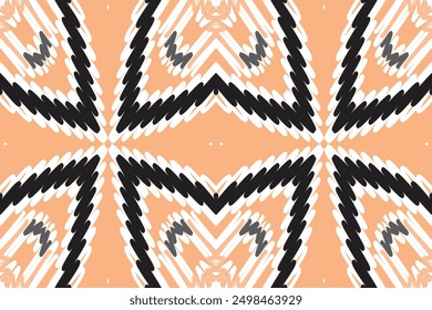 Motif Ikat Floral Paisley Embroidery Background. Ikat Design Geometric Ethnic Oriental Pattern traditional.aztec Style Abstract Vector illustration.design