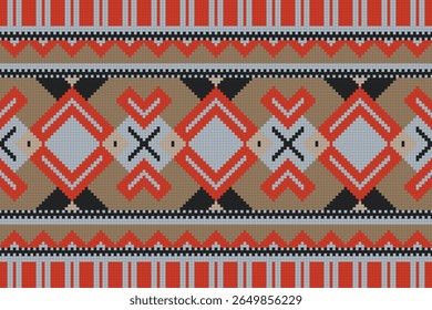 Motivo Ikat Floral Paisley Bordado Fundo. Ikat Aztec Geometric Ethnic Oriental Pattern Traditional (em inglês). Ikat Aztec Style Abstract Design for Print Texture,fabric,saree,sari,carpet.