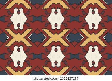 Motif Ikat Paisley Embroidery Background. Ikat Aztec Geometric Ethnic Oriental Pattern Traditional. Ikat Aztec Style Abstract Design for Print Texture,fabric,saree,sari,carpet.