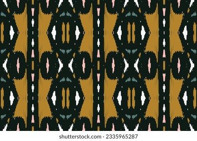 Motif Ikat Paisley Embroidery Background. Ikat Damask Geometric Ethnic Oriental Pattern traditional.aztec Style Abstract Vector illustration.design for Texture,fabric,clothing,wrapping,sarong.