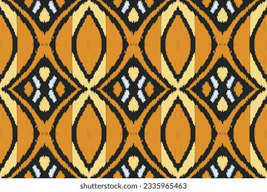 Motif Ikat Paisley Embroidery Background. Ikat Vector Geometric Ethnic Oriental Pattern traditional.aztec Style Abstract Vector illustration.design for Texture,fabric,clothing,wrapping,sarong.