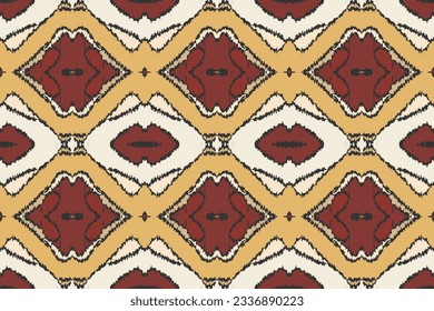 Motif Ikat Paisley Embroidery Background. Ikat Frame Geometric Ethnic Oriental Pattern Traditional. Ikat Aztec Style Abstract Design for Print Texture,fabric,saree,sari,carpet.