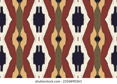 Motif Ikat Paisley Embroidery Background. Ikat Texture Geometric Ethnic Oriental Pattern Traditional. Ikat Aztec Style Abstract Design for Print Texture,fabric,saree,sari,carpet.