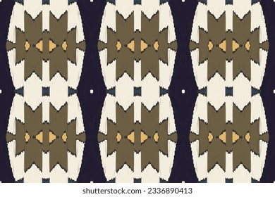 Motif Ikat Paisley Embroidery Background. Ikat Pattern Geometric Ethnic Oriental Pattern traditional.aztec Style Abstract Vector illustration.design for Texture,fabric,clothing,wrapping,sarong.