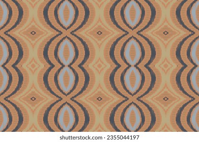 Motif Ikat Paisley Embroidery Background. Ikat Flowers Geometric Ethnic Oriental Pattern Traditional. Ikat Aztec Style Abstract Design for Print Texture,fabric,saree,sari,carpet.