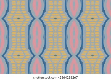 Motif Ikat Paisley Embroidery Background. Ikat Design Geometric Ethnic Oriental Pattern traditional.aztec Style Abstract Vector illustration.design for Texture,fabric,clothing,wrapping,sarong.
