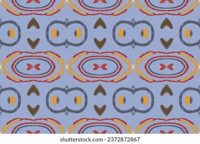 Motif Ikat Paisley Embroidery Background. Ikat Seamless Geometric Ethnic Oriental Pattern Traditional. Ikat Aztec Style Abstract Design for Print Texture,fabric,saree,sari,carpet.