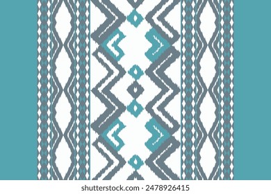 Motif Ikat Paisley Embroidery Background. Ikat Stripe Geometric Ethnic Oriental Pattern Traditional. Ikat Aztec Style Abstract Design for Print Texture,fabric,saree,sari,carpet.