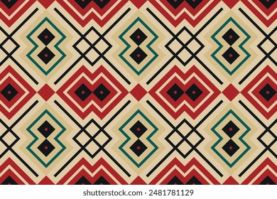 Motif Ikat Paisley Embroidery Background. Ikat Texture Geometric Ethnic Oriental Pattern Traditional. Ikat Aztec Style Abstract Design for Print Texture,fabric,saree,sari,carpet.