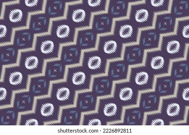 Motif ikat print batik textile seamless pattern digital vector design for Print saree Kurti Borneo Fabric border brush symbols swatches cotton