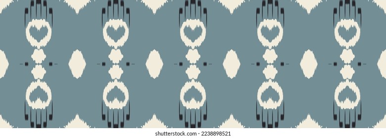 Motif ikat prints batik textile seamless pattern digital vector design for Print saree Kurti Borneo Fabric border brush symbols swatches stylish