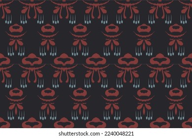Motif ikat prints batik textile seamless pattern digital vector design for Print saree Kurti Borneo Fabric border brush symbols swatches designer