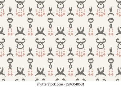 Motif ikat prints batik textile seamless pattern digital vector design for Print saree Kurti Borneo Fabric border brush symbols swatches cotton