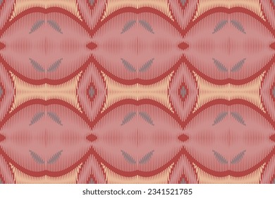 Motif Ikat Fondo De Bordado De Patrón Sin Marea. Patrón oriental geométrico de tela de Ikat tradicional. Estilo azteca Abstracto Diseño vectorial para textura, tela, ropa, envoltura, sarong.