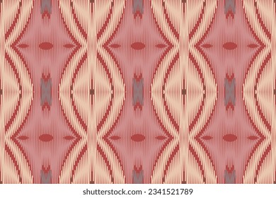 Motif Ikat Seamless Pattern Embroidery Background. Ikat Floral Geometric Ethnic Oriental Pattern Traditional. Ikat Aztec Style Abstract Design for Print Texture,fabric,saree,sari,carpet.