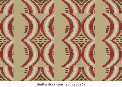 Motif Ikat Seamless Pattern Embroidery Background. Ikat Triangle Geometric Ethnic Oriental Pattern Traditional. Ikat Aztec Style Abstract Design for Print Texture,fabric,saree,sari,carpet.