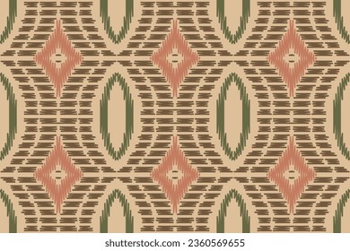 Motif Ikat Seamless Pattern Embroidery Background. Ikat Damask Geometric Ethnic Oriental Pattern Traditional. Ikat Aztec Style Abstract Design for Print Texture,fabric,saree,sari,carpet.