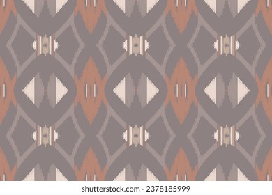 Motif Ikat Seamless Pattern Embroidery Background. Ikat Background Geometric Ethnic Oriental Pattern traditional.aztec Style Abstract Vector design for Texture,fabric,clothing,wrapping,sarong.