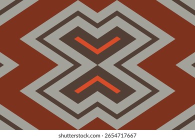 Fondo de bordado de patrón sin costuras de Ikat. Ikat Marco Geométrico Patrón Oriental Étnico Tradicional. Ikat Aztec Estilo Diseño Abstractas para Imprimir Textura, tela, sari, sari, alfombra.