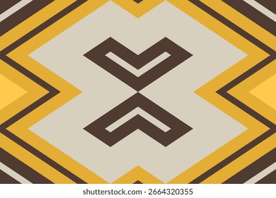 Motif Ikat Seamless Pattern Embroidery Background. Ikat Stripe Geometric Ethnic Oriental Pattern Traditional. Ikat Aztec Style Abstract Design for Print Texture,fabric,saree,sari,carpet.